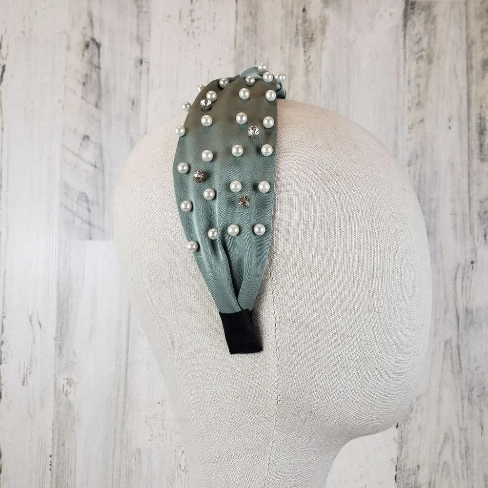 Embellished Top Knot Headband